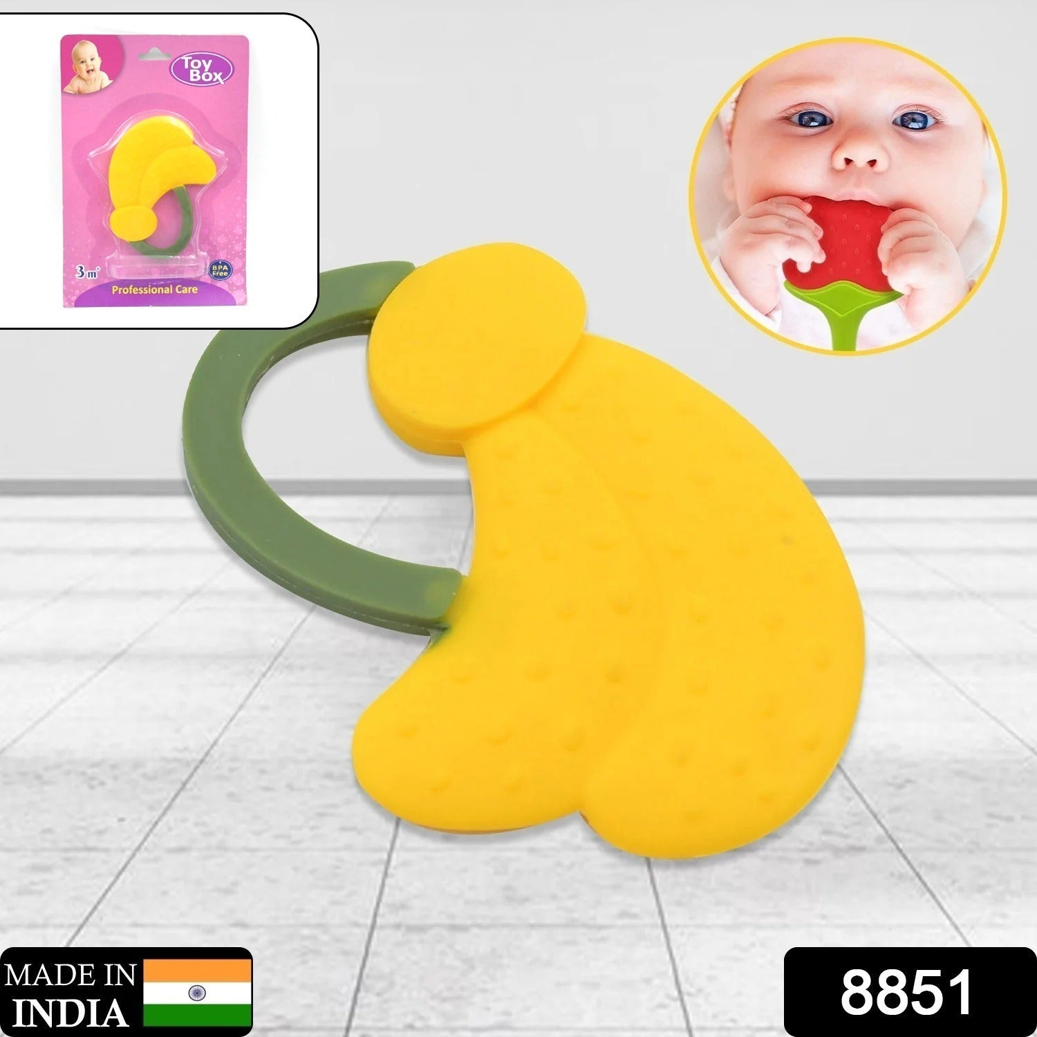 Baby Silicone Teether, Fruit Teether for Toddlers,100% Food Grade Silicone Teether, Non-Toxic & Latex Free Suitable for Kids Above 3 Months - Grapes, Banana, Watermelon (1 Pc ) Baby Silicone Teether, Fruit Teether for Toddlers,100% Food Grade Silicone Teether, Non-Toxic & Latex Free Suitable for Kids Above 3 Months - Grapes, Banana, Watermelon (1 Pc )